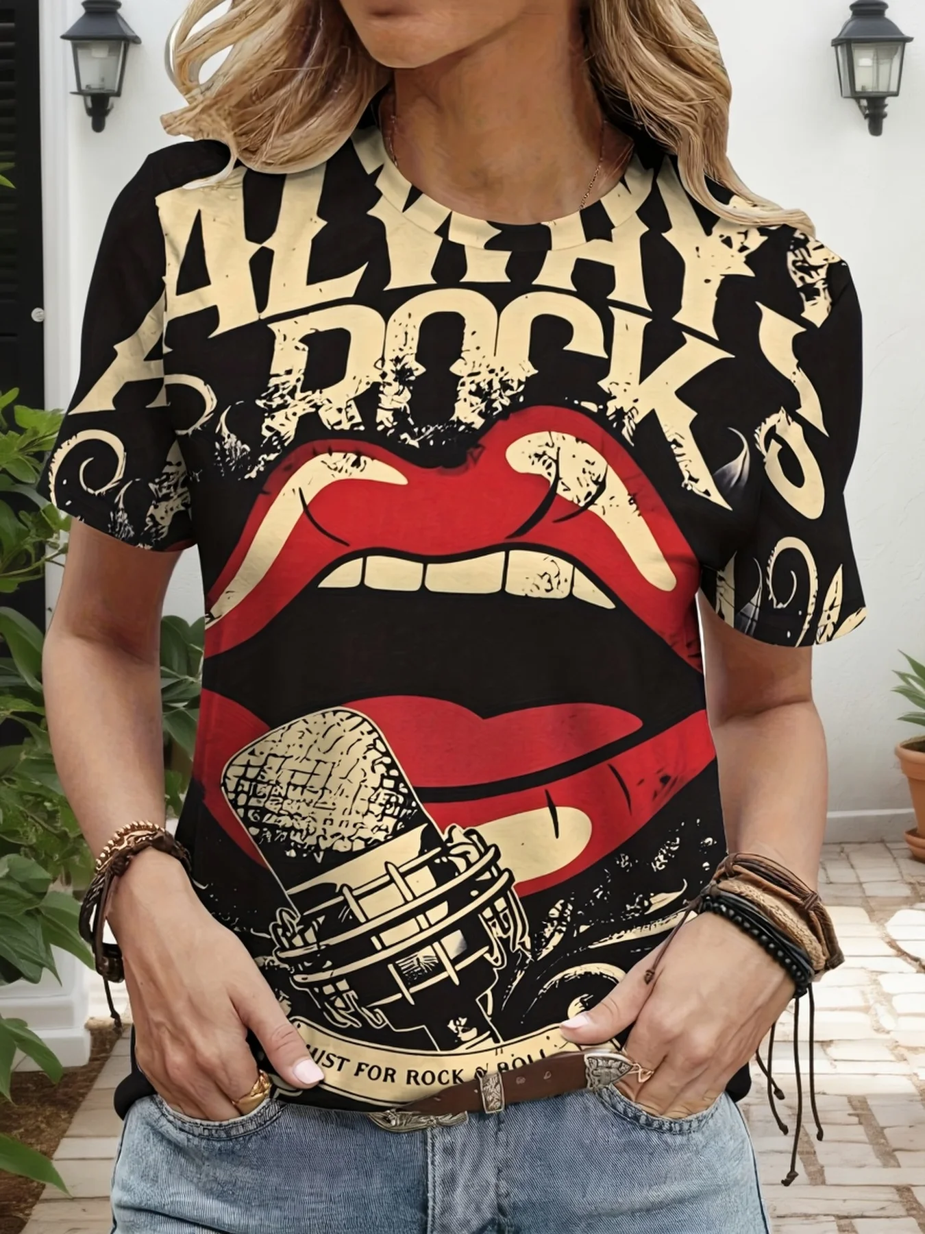 2026 Summer Fashionable 3D Printed Casual Vacation Abstract Painting Music Symbol T-shirt for Women and Children Sports Shirts