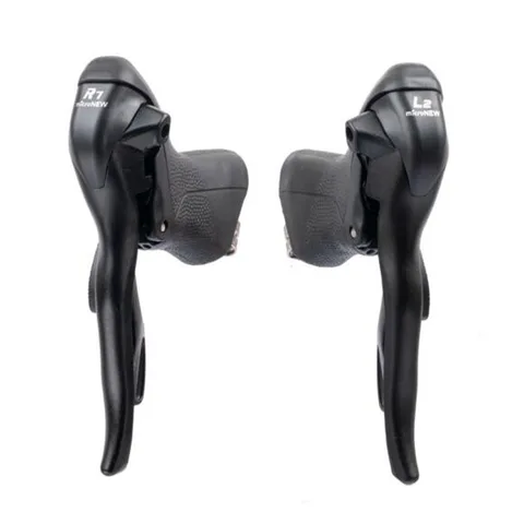 Micronew bicicleta de estrada shifters 2x7 2x8 2x9 2x10 2x11 velocidade freio shifter desviadores para shimano estrada alavancas controle duplo