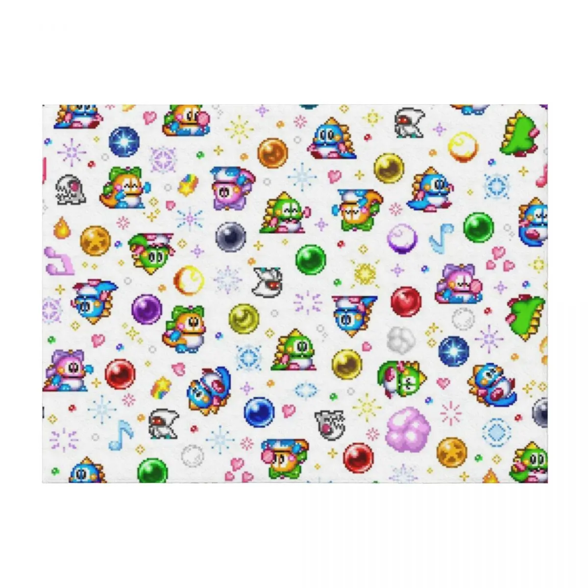 

Bubble Bobble - White Throw Blanket cosplay anime Summer Loose Blankets