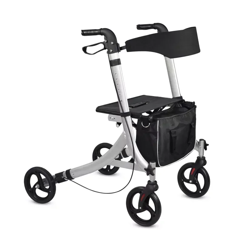 Caminhante leve para idosos e idosos, Caminhantes de 4 rodas, Universal Tas Rollator, Atacado