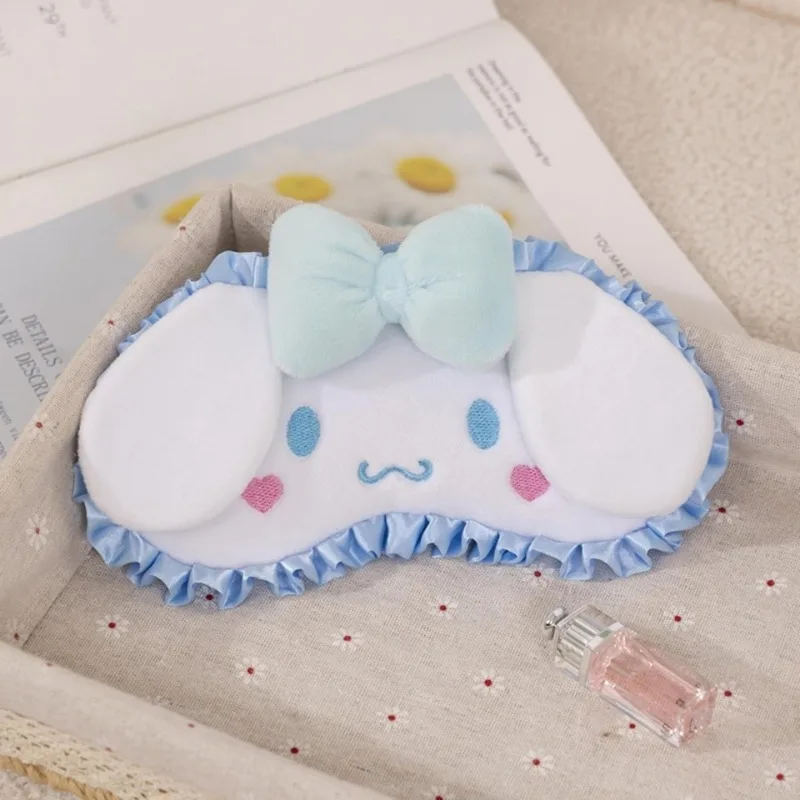 sanrios Plush Sleep Eye Mask My Melody Cinnamoroll Kuromi Pochacco K Kawaii Wash Hair Band Travel Blackout Mask Gift for Girl