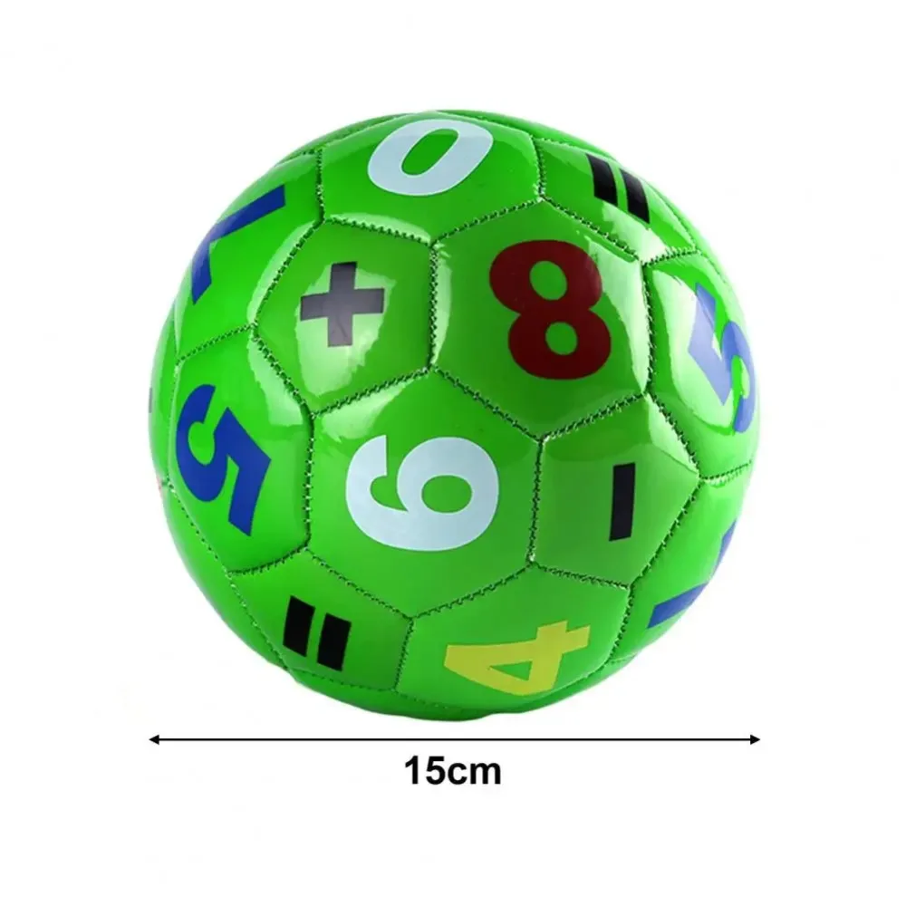 Durable 15cm Mini Football Kids Preschool Soccer Small Number Letter Training Ball Parent-child Interaction