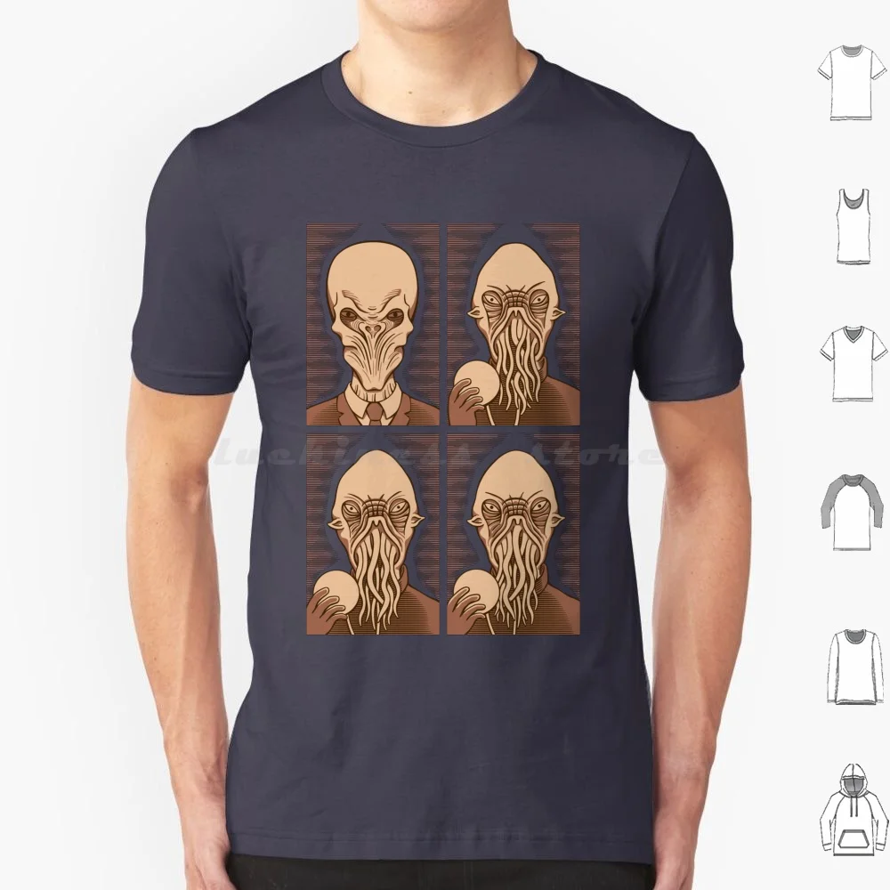 Ood One Out-Silent T Shirt Cotton Men Women DIY Print Who Whovian Tv Ood The Silence Silent The Silents Tentacles Villain