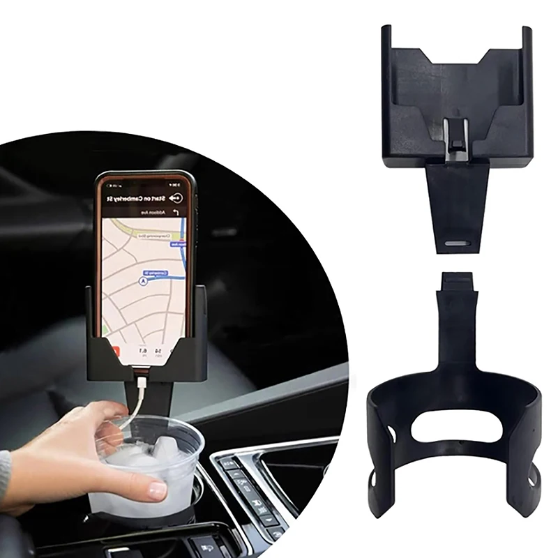 Water Cup Car Phone Stand Integrated Phone Stand Multifunctional Universal Durable Large Capacity Automotive Smartphones Mount