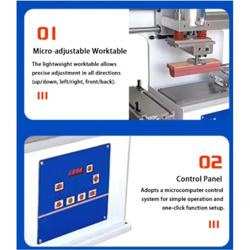 

220/110V Pneumatic Pad Printing Machine Sealed Oil Cup Pad Printing Machine Desktop Insole LOGO Pad Printer on Various Materials