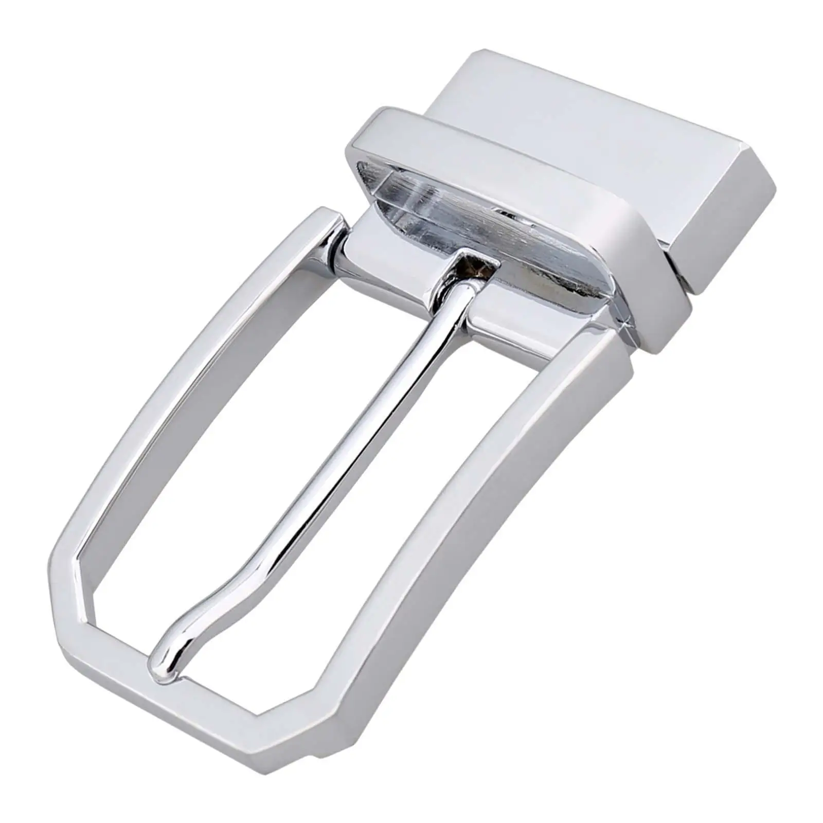 Heavy Duty Single Prong Metal Belt Buckle for Men DIY Leather Craft Cowboy Rectangular Pin Buckle Replacement Antique Finish