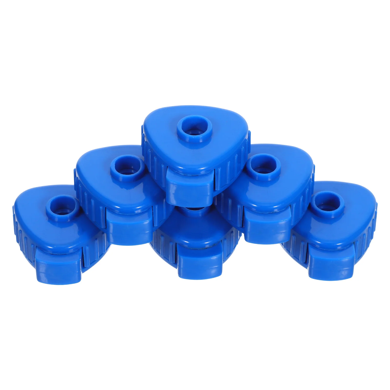

6pcs Cymbal Quick Release Caps Plastic Drum Wing Nut 6-8Mm Spare Accessories Blue Universal Compatibility Secure Fit Lightweight