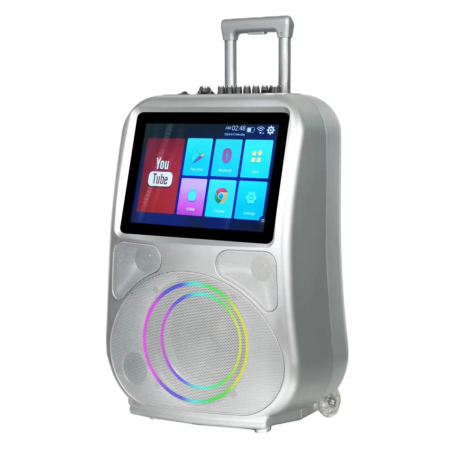 

Hot Selling Video Bluetooth Speaker 8 Inch Woofer And 14.1 Inch Screen 12.0 Android System Indoor Outdoor Trolley Party Box