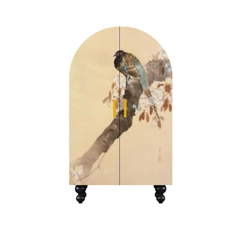 

Small apartment bedroom storage cabinet Chinese style opposite door cloakroom simple wardrobe