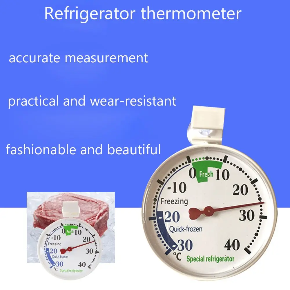 Cup Circular Thermometer Fridge Refrigeration Temperature Gauge Refrigerator Freezer Thermometer Measurement Tools