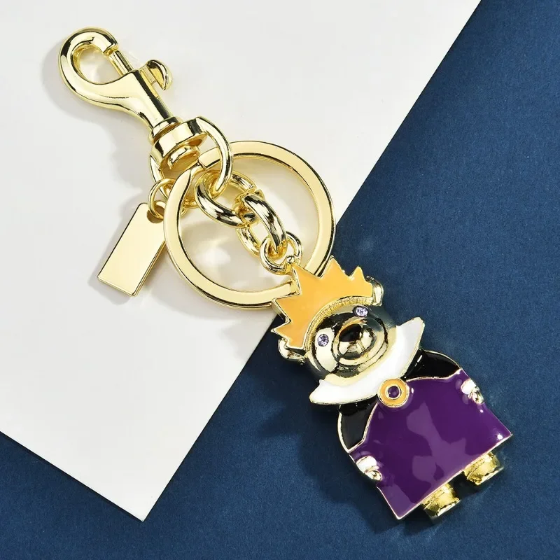 

Alloy oil drop pendants, car key chains, bags and pendants, cute Christmas bear accessory keychains