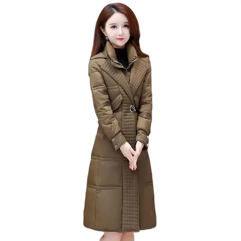 

2023 Winter New Down Middle-aged Ladies Temperament Fashion Self-cultivation Long Down Over the Knee Female Tide