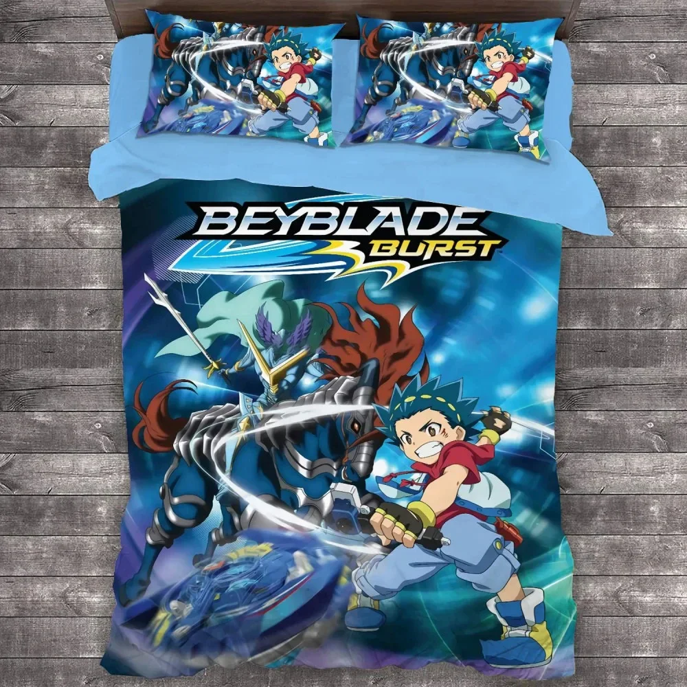 3D Print Anime Beyblade Burst Bedding Set Duvet Cover Bed Set Quilt Cover Pillowcase Comforter king Queen Size Boys Adult