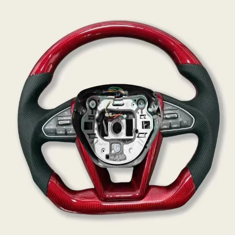Customize Leather Steering Wheel Premium for Nissan Lannia Tidda High Quality Carbon Fiber Steering Wheel Car Accessories