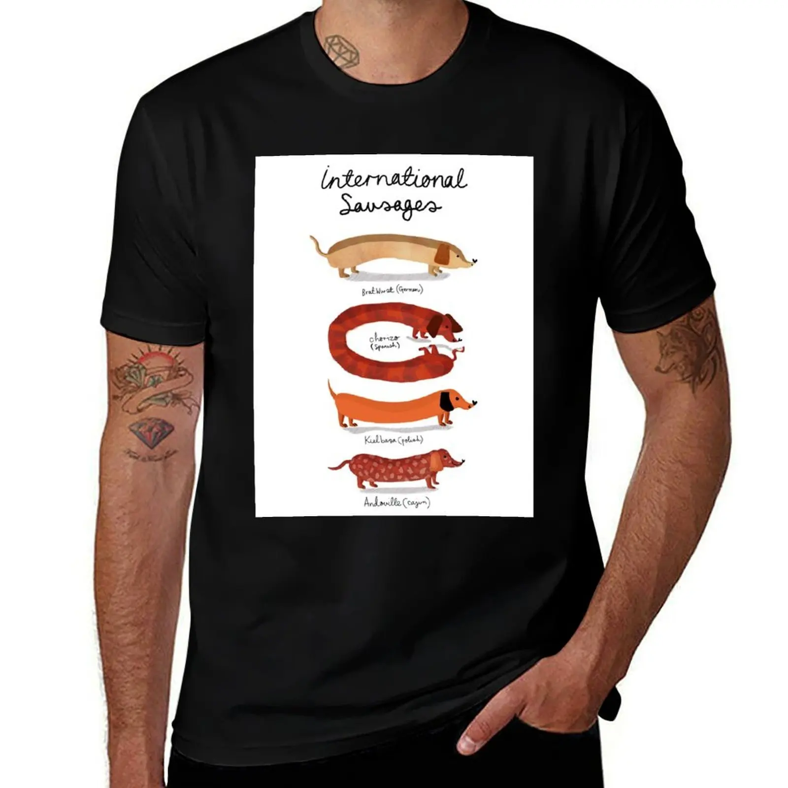 

International Sausages T-Shirt t shirt man plain t shirt personalised anime tshirt T-Shirt