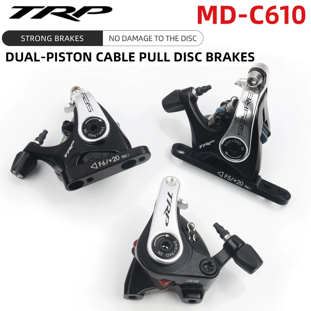 

TRP C610 DUAL-PISTON CABLE PULL Racing Bike Brake Reliable Stopping Power Lightweight Road Bike Discs Brakes Optimal Performance