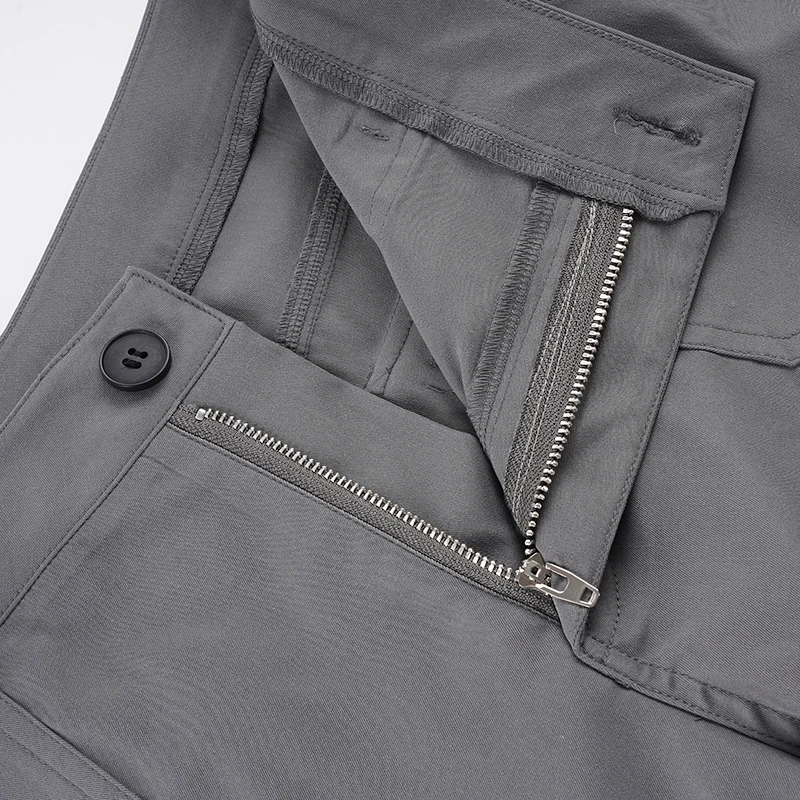 SUCHCUTE Vintage Einfarbige Wadenlange Hosen für Damen Y2k Streetwear Slim Bell Bottom Büro Alltags-Freizeithosen 7/8 Länge Hosen – Detail 6