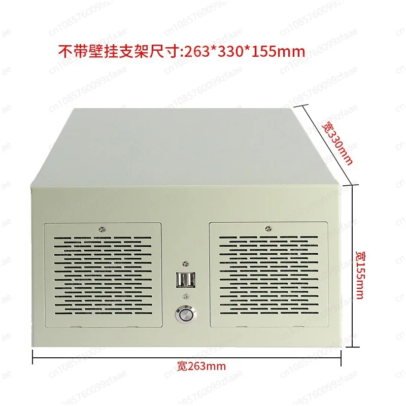 Wall-mounted industrial control chassis 4 expansion slots, multi-serial port support