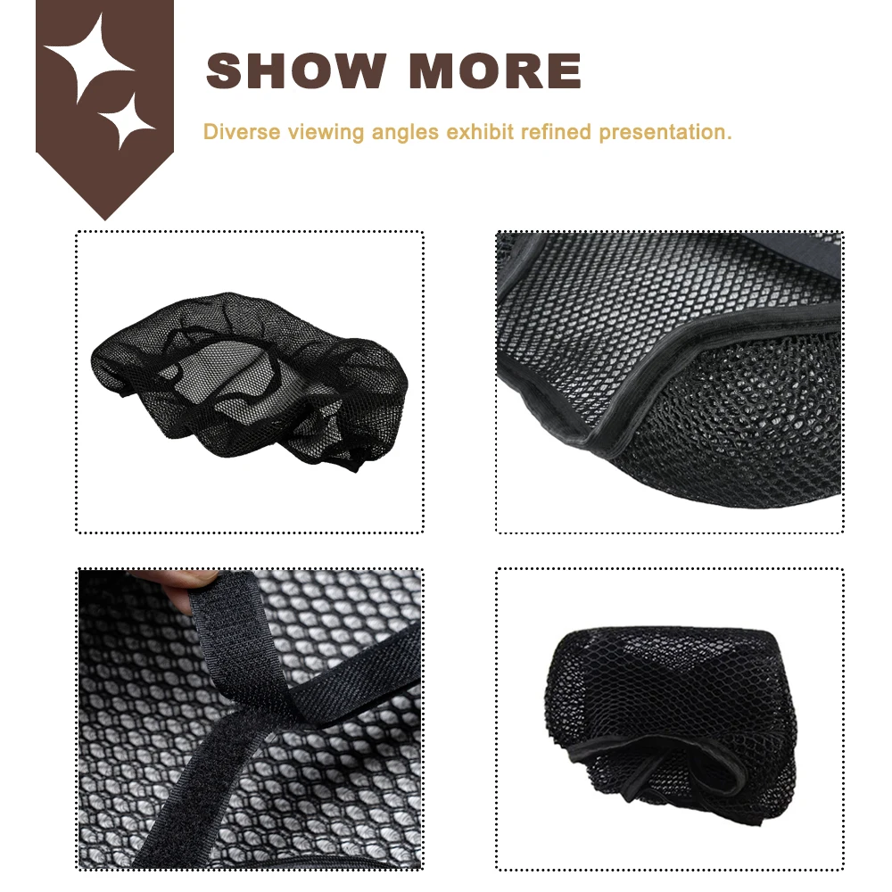 Motorcycle Seat Cushion Cover Anti-Slip 3D Mesh Fabric Nylon Mesh Saddle Shelter Protector For BMW F750GS F850GS F 750GS 850GS