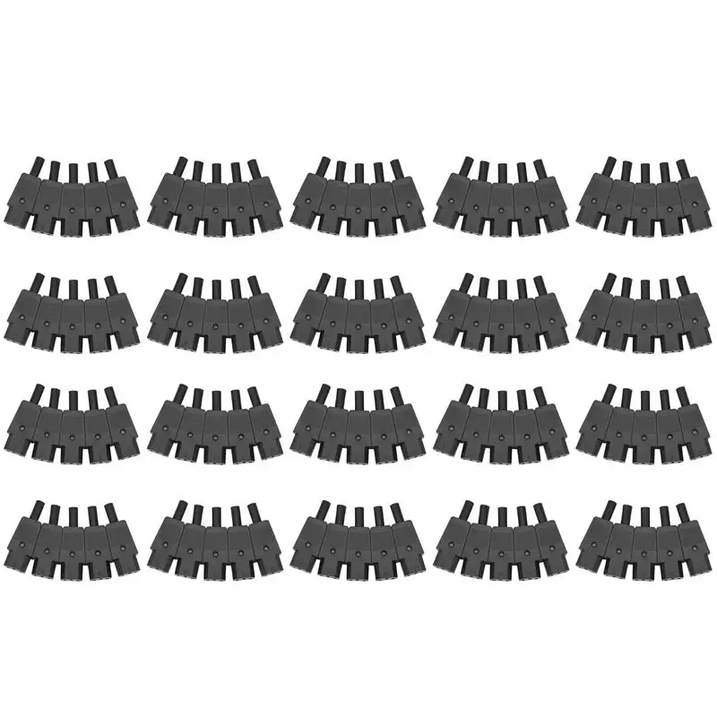 Efficient 100PCS IEC 320 C13 Female Plug Adapter 3Pin Socket Power Cord Rewirable Connector