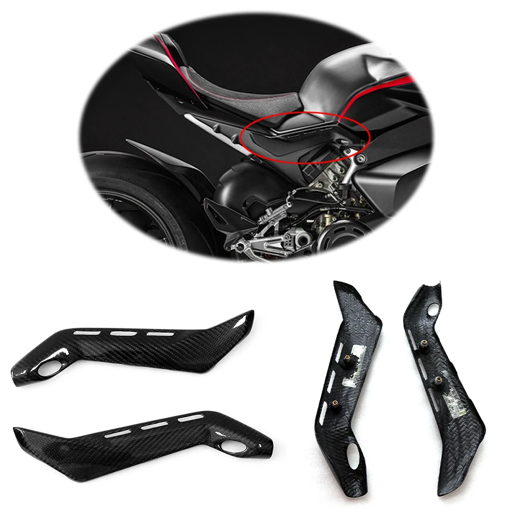 

Motorcycle Sub-Frame Covers Protectors For Ducati Panigale V4 V4S 2018-2020 Carbon Fiber Seat Side Covers Gloss and Matte