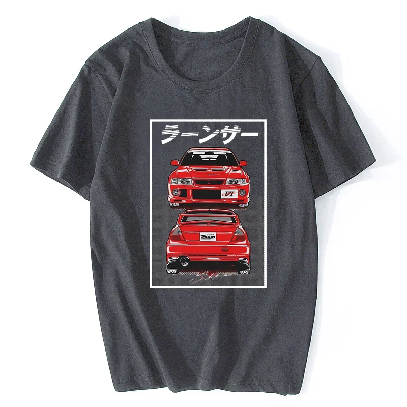 الكلاسيكية اليابانية سيارة المشجعين Evo Evolution Vi 6 Tommi Makinen 4g63 Turbo Jdm Legend تي شيرت مطبوع الرجال الملابس تي شيرت