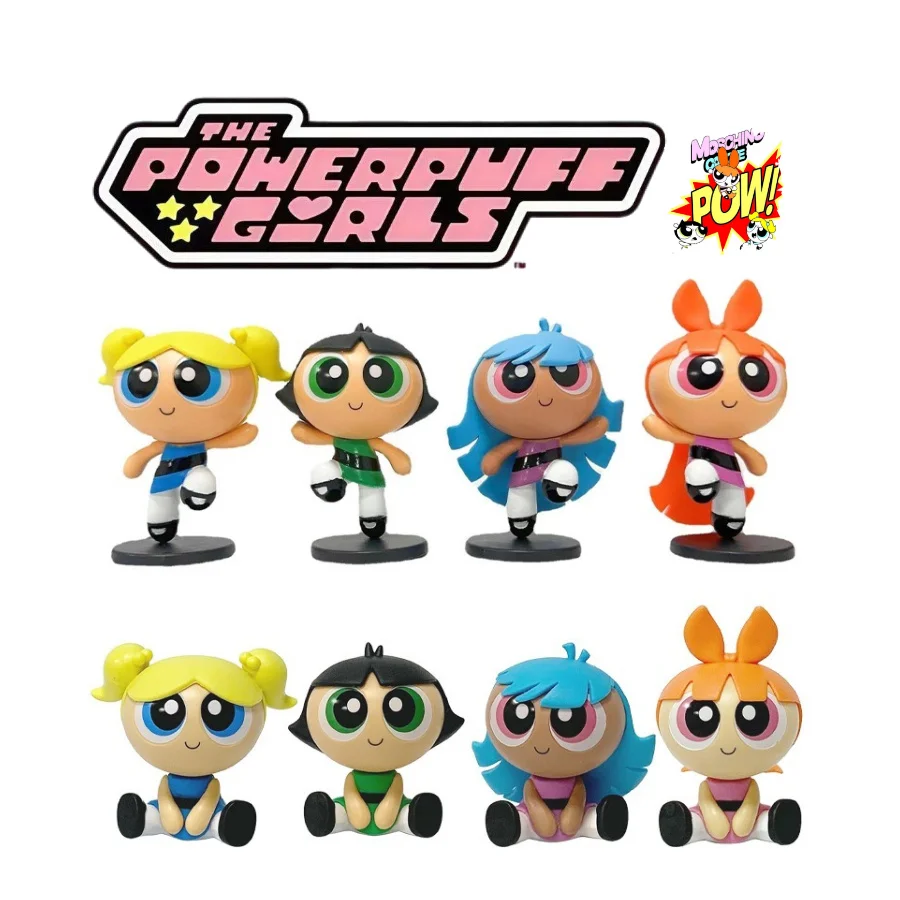 

4pcs/set The Powerpuff Girls Action Figure Toy Collection Cartoon Model PVC Doll Gift