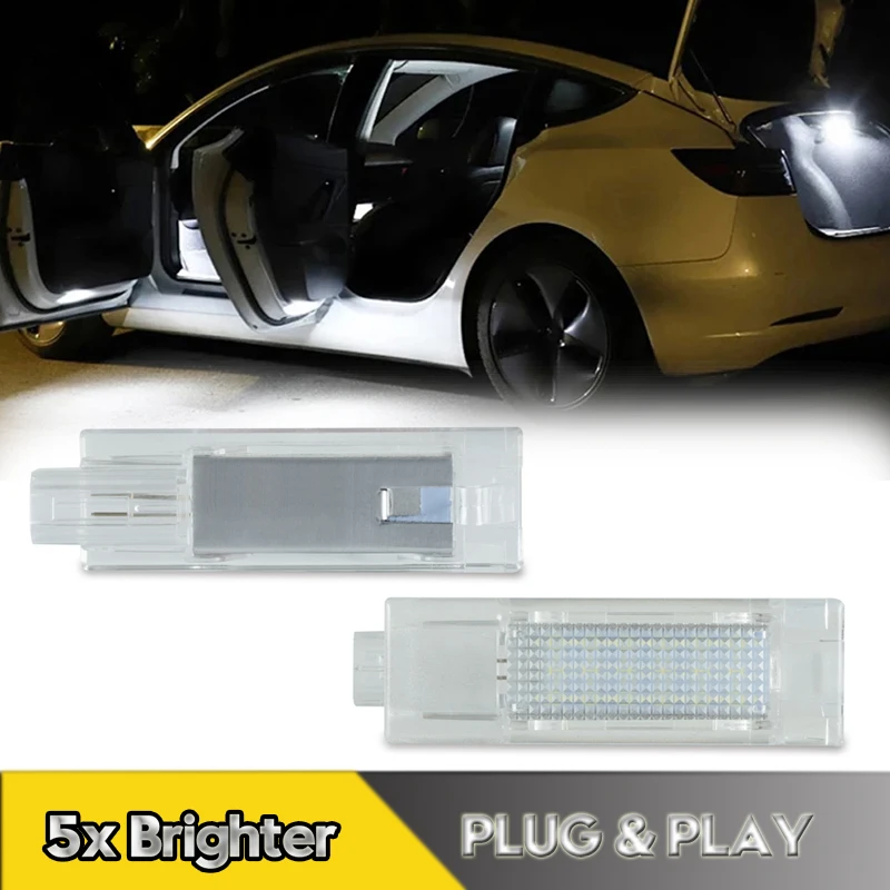 

2Pcs For Fiat 500 500X 500L Punto Panda LED Luggage Trunk Light Glove Box Door Lamps For Alfa Romeo Jeep Chrysler Dodge Maserati