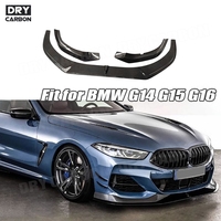 Carbon Fiber Front Bumper Lip Spoiler Splitters Chin for BMW 8 Series G14 G15 G16 M Sport 2019-2022 FRP Car Styling Accessories