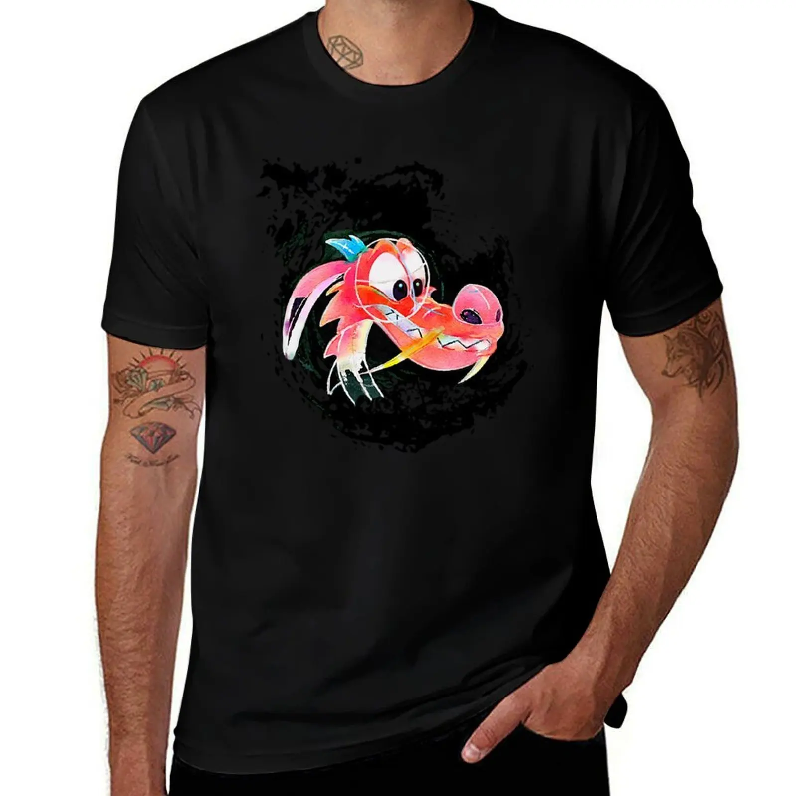 

One lucky dragon T-Shirt cotton t shirts high quality t shirts designer T-Shirt