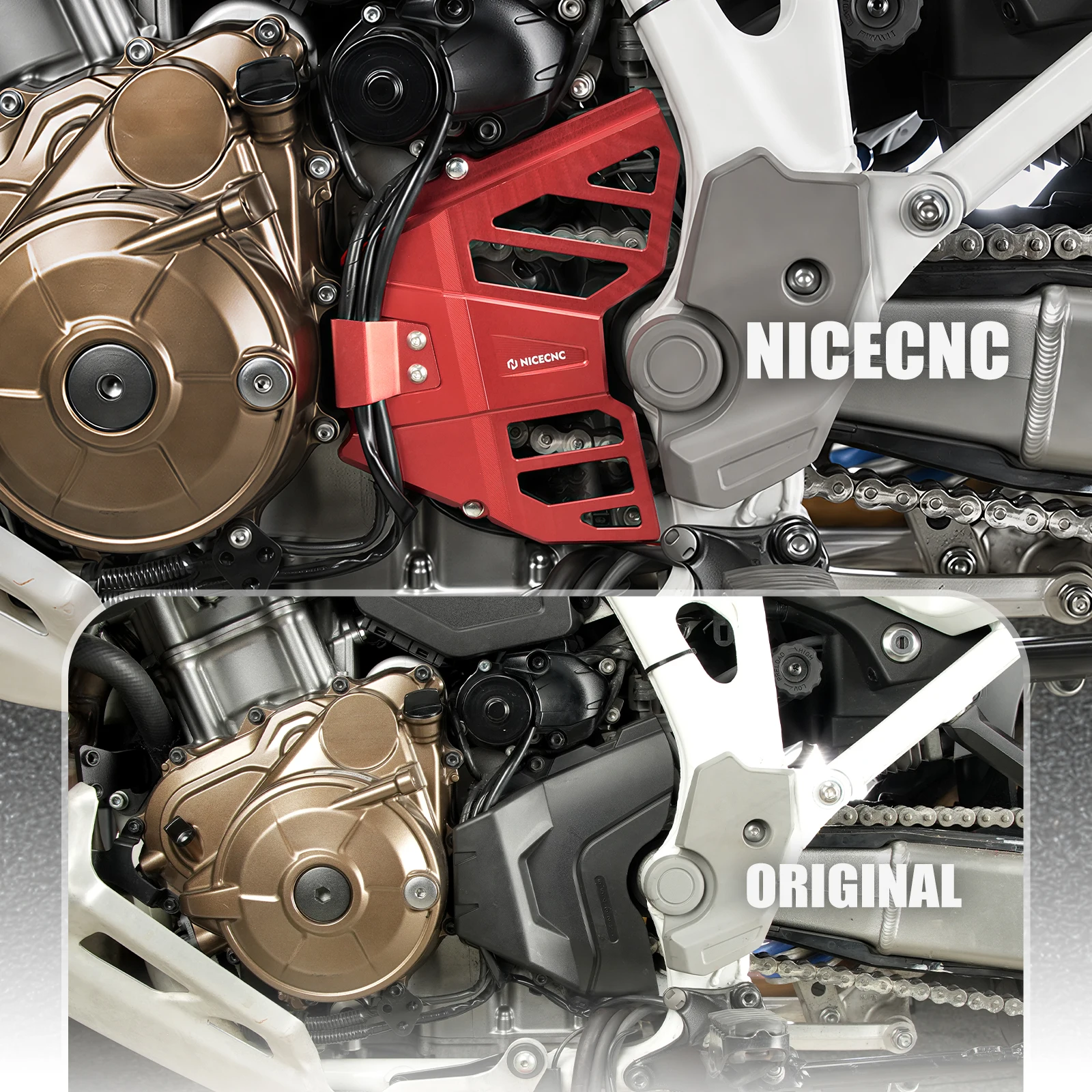 Für Honda CRF1100L Africa Twin Adventure Sports Africa Twin CRF1100L 2020-2025 Vorderer Kettenradschutz CRF1000L Africa Twin ADV – Detail 11