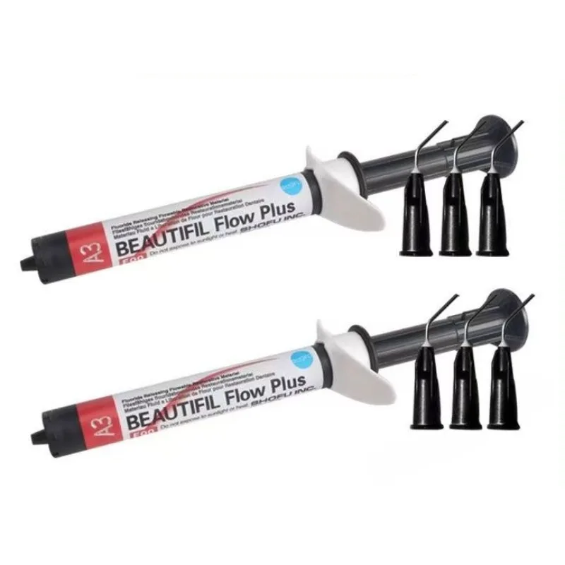 1PCS F00 A1 A2 A3 Dental Light Cured Composite Flow Fluid Resin Reinforced Nano Solid Cured Resin Dental Filling Materials 4.5g