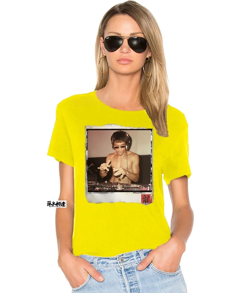 ularop カンフー ブルース ドージェット オルトスヴェ コットン ティルト レディース ファイオン カジュアル オルト スヴェ ティー 快適なコットン トップ