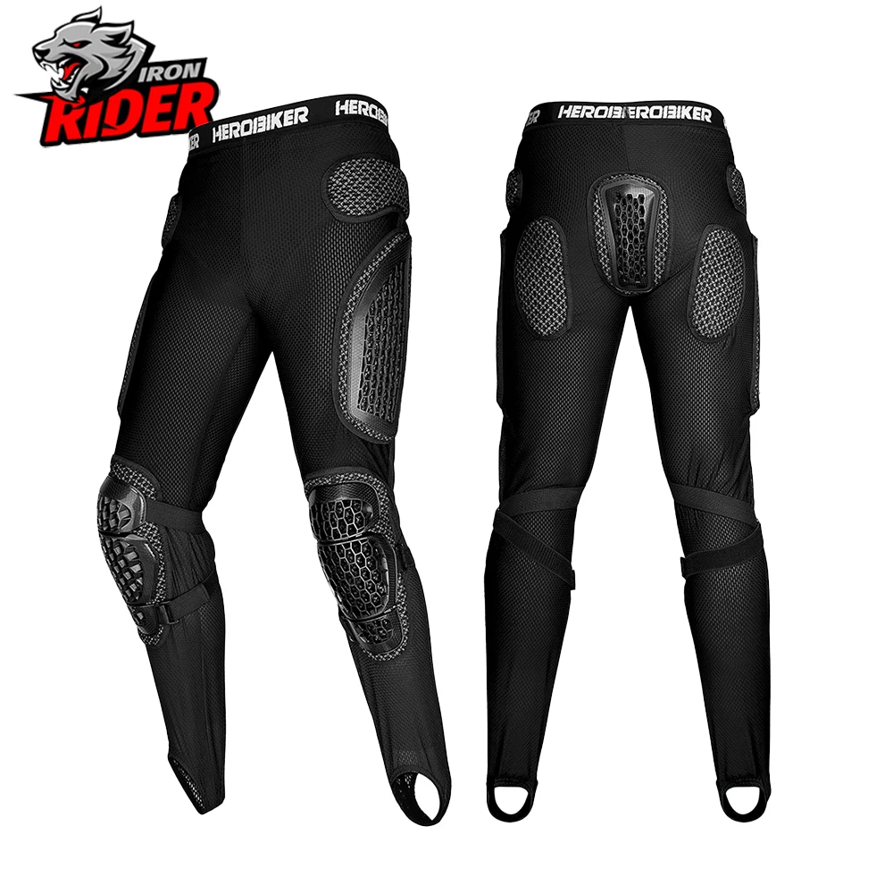 Motorcycle Armor Pants Off Road Motorcycle Racing Anti Fall Breathable Riding Armor Pants Outdoor Protective Equipment