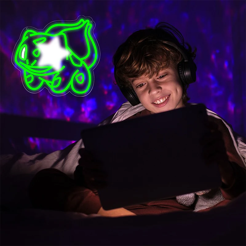 Game Neon Signs for Wall Decor  Video Games Fans Anime Neon Sign for Game Room Birthday Christmas Gift For Monster Game Fans