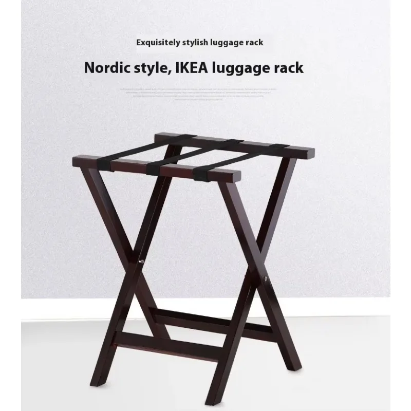 Stainless Steel Storage Rack Fashionable ly Adjustable Luggage Stand Foldable Hotel Room Luggage Rack for Bedroom for