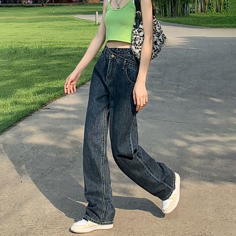 2023 New Spring Summer Women Casual Cotton High Waist Jeans Fashion Casual Ladies Pencil Pants