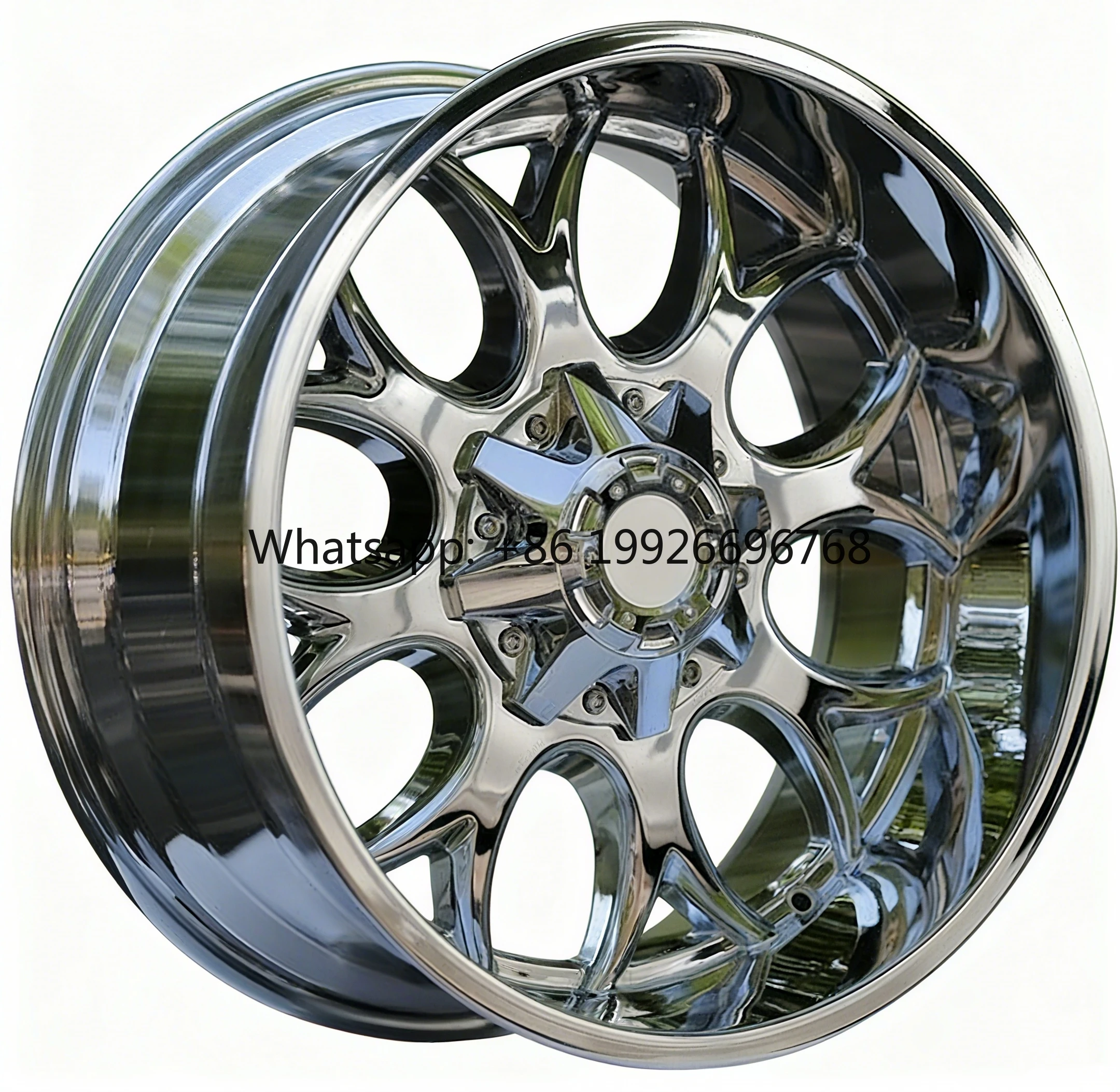 

Deep Concave 22 * 12J Chrome Alloy Off-road Wheels Suitable for F150 Dodge RamMustangJeep Wrangler SUV Pickup Truck Tires