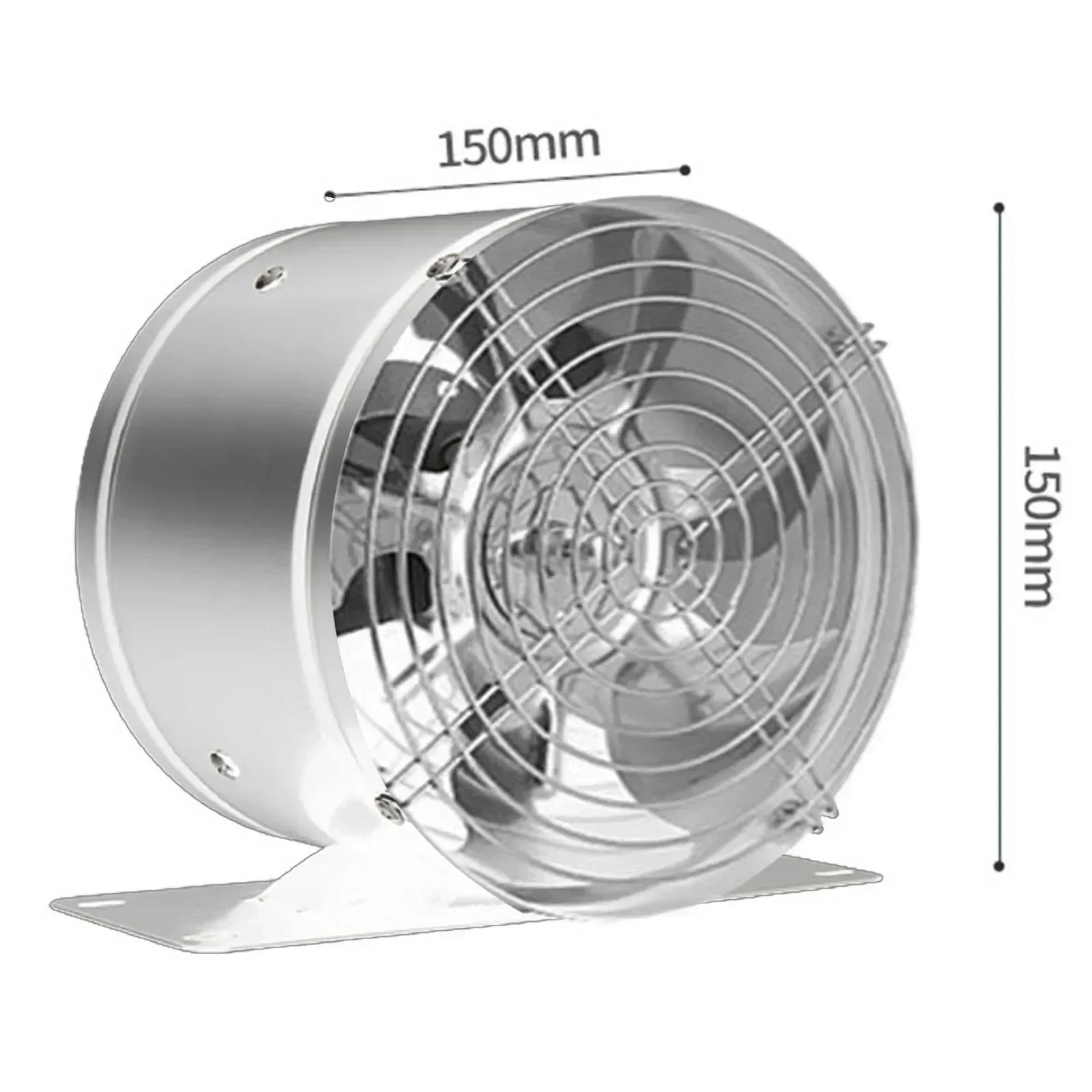 Wentylator kanałowy wyciągowy Wzmocniony wentylator wyciągowy Silne silne ssanie Silny wiatr Zagęszczony z podstawą 150 mm 220 V 40 W