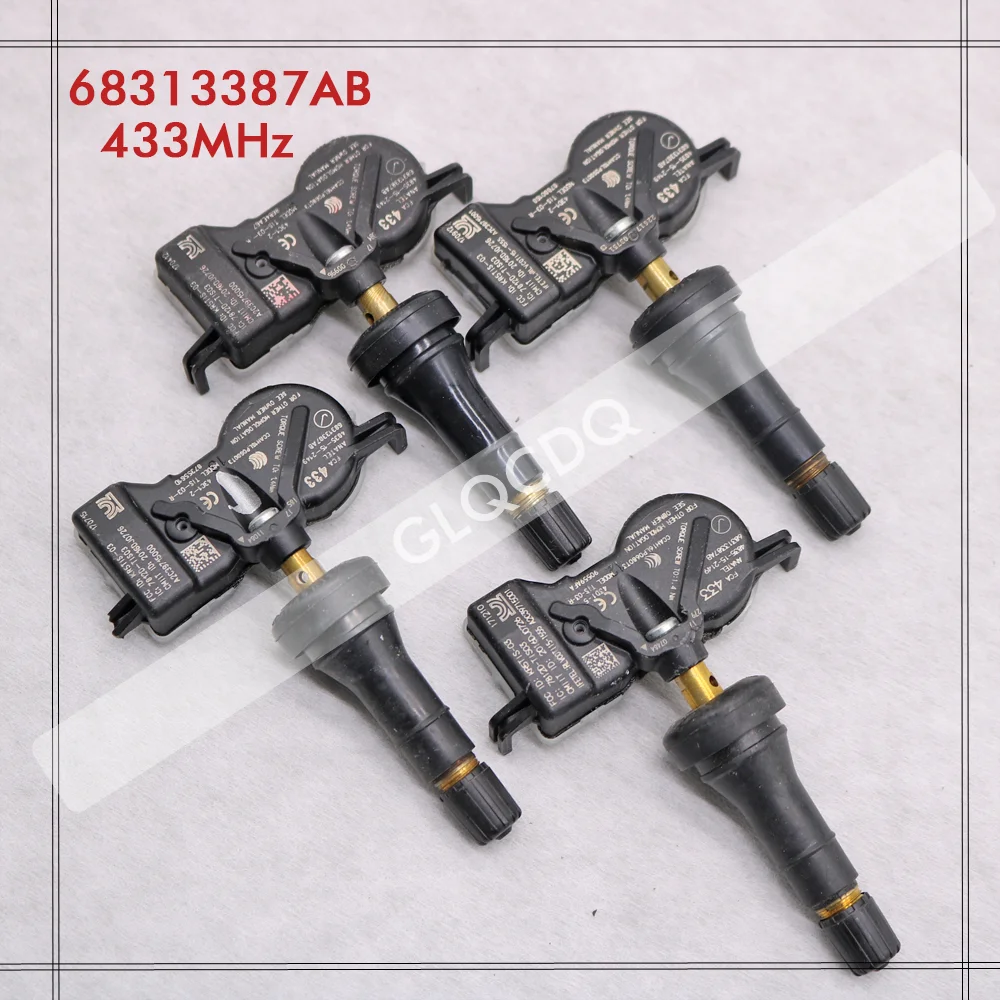 FOR 2017 2018 2019 2020 2021 2022 2023 FIAT 500X TPMS 433MHz TIRE PRESSURE SENSOR TPMS FIAT TIRE AIR PRESSURE SENSOR 68313387AB