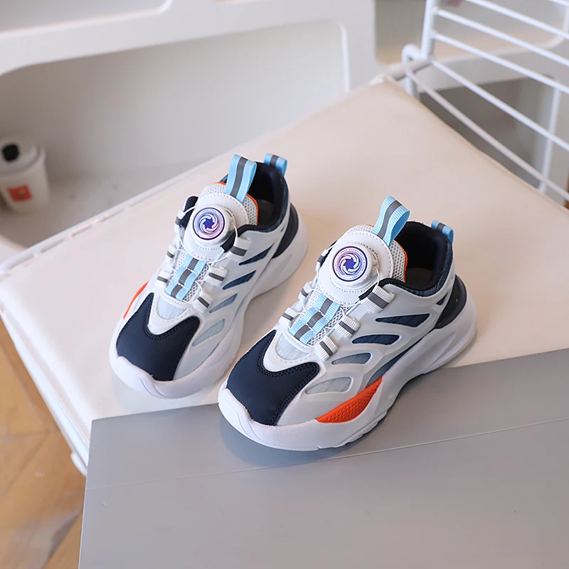 2025 أحذية رياضية للأطفال ربيع الخريف نمط جديد تنفس شبكة أحذية رياضية الدانتيل متابعة الأوسط كبير الاطفال المرأة احذية الجري #5
