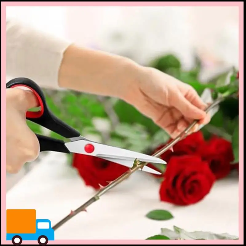 6Piece Scissors For Office Stainless Steel Multipurpose Scissors Sharp Durable Comfort-Grip Handle, Suitable