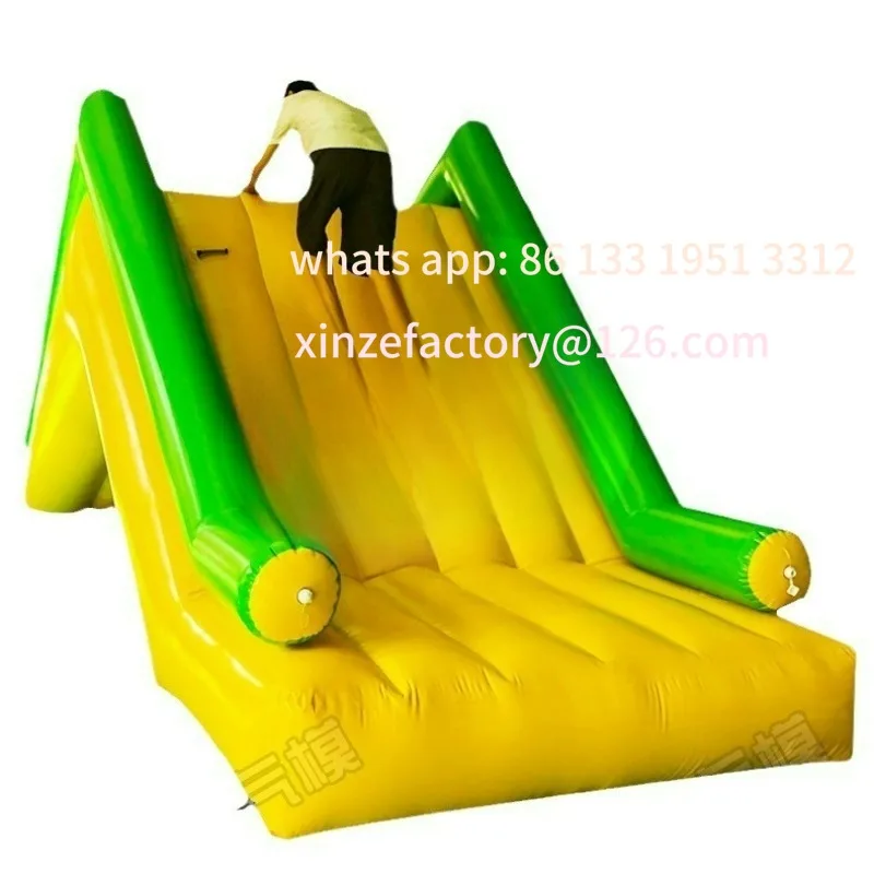 Tobogán acuático inflable para escalada en roca, parque para niños, juguetes para piscina de millones de pelotas, tobogán triangular para parque infantil acuático