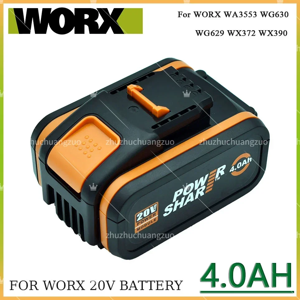 

100%Original 4000mAh 6000mAh For WORX WA3553 WG630 WG629 WX372 WX390 WX394 WX550 WX523 WX802 WX858 WX900 Power tool battery