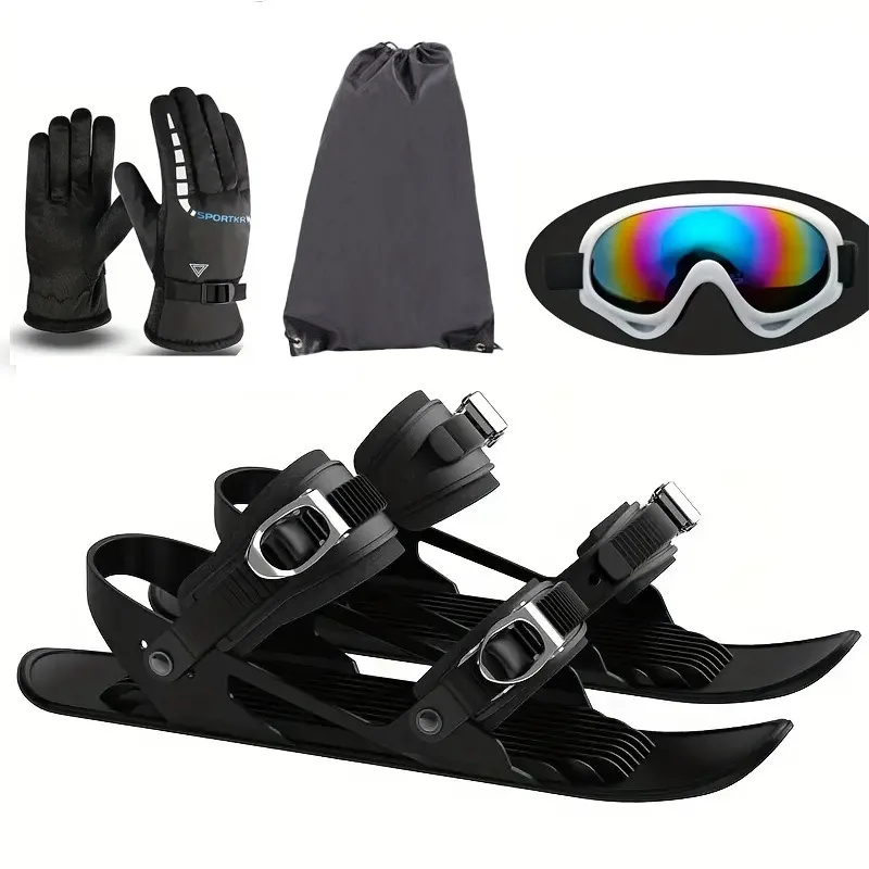 Winter Outdoor Sports Ski Shoes Ski Shoes Double Board Lightweight Sled Board Mini Board