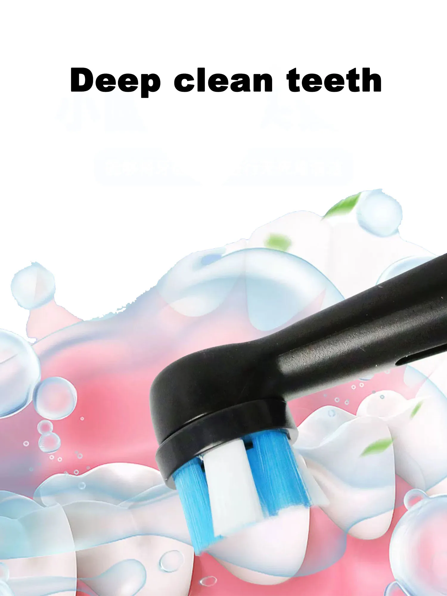 4 قطعة رؤوس فرشاة الأسنان البديلة المتوافقة مع براون أورال B iO 3 4 5 6 7 8 9 10 سلسلة فرشاة الأسنان الكهربائية #4