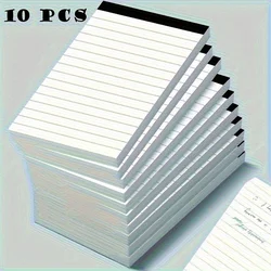 10Pack Durable writing pad with padding 30 sheets per page perfect for taking notes at school, in the office, and when going out