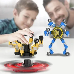 Fidget Chain Toys Mechanical Fingertip Spinner DIY Deformable Stress Relief Transformable Creative Gyro Toy Kids Fingertip Spin