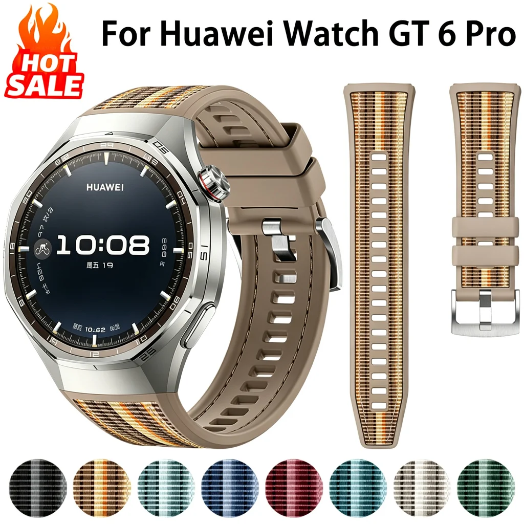 Original Strap For Huawei Watch GT 7 6 Pro Smartwatch Composite Silicone Bracelet Correa Huawei Watch GT6 Pro Band Accessories