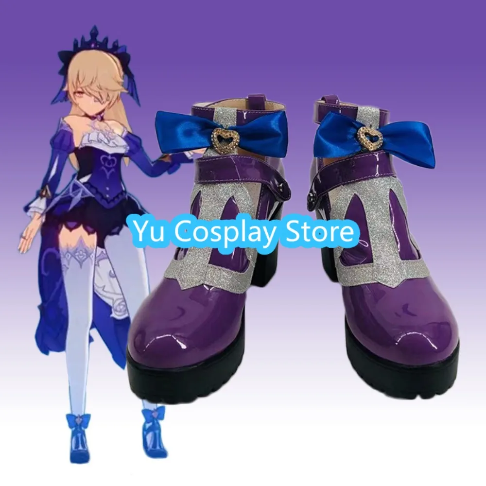 

Yu Cosplay Store Genshin Impact Fischl Evernight Dream Cosplay Shoes Anime Cosplay Shoes Boots Halloween Costumes Props